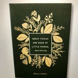 Great Things Are Made of Little Things - Robert Browning Planner Stickers